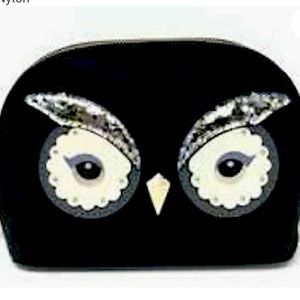 Kate Spade owl makeup bag